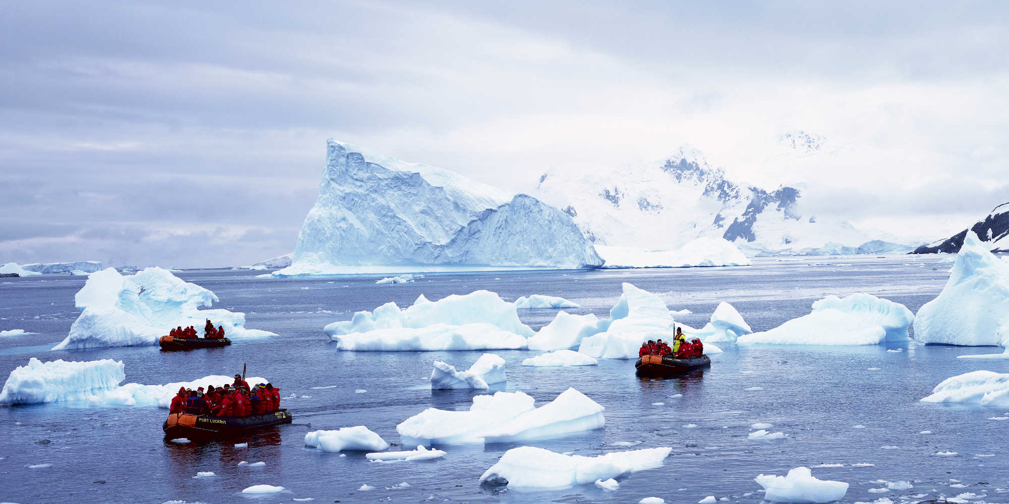 Boating in Antarctica