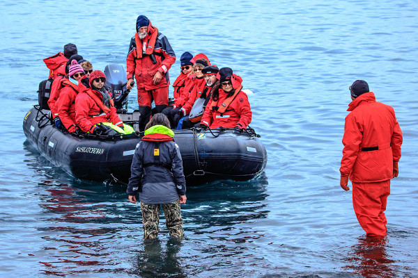 Boating in Antarctica