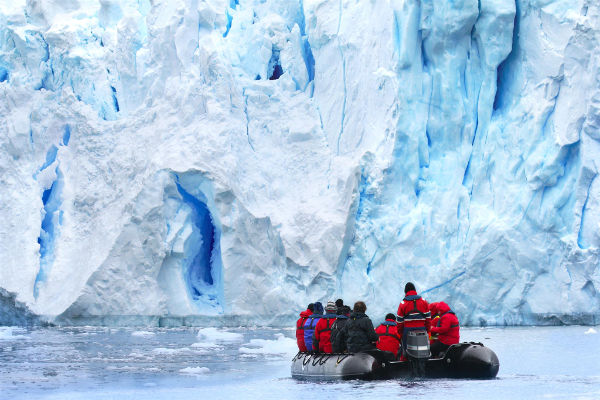 Boating in Antarctica